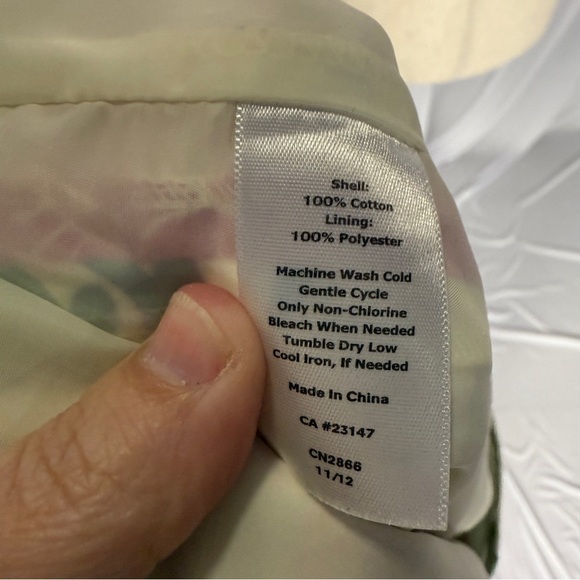 Talbots Pink and Green Floral Pencil Skirt Plus Size 22W - Picture 7 of 7